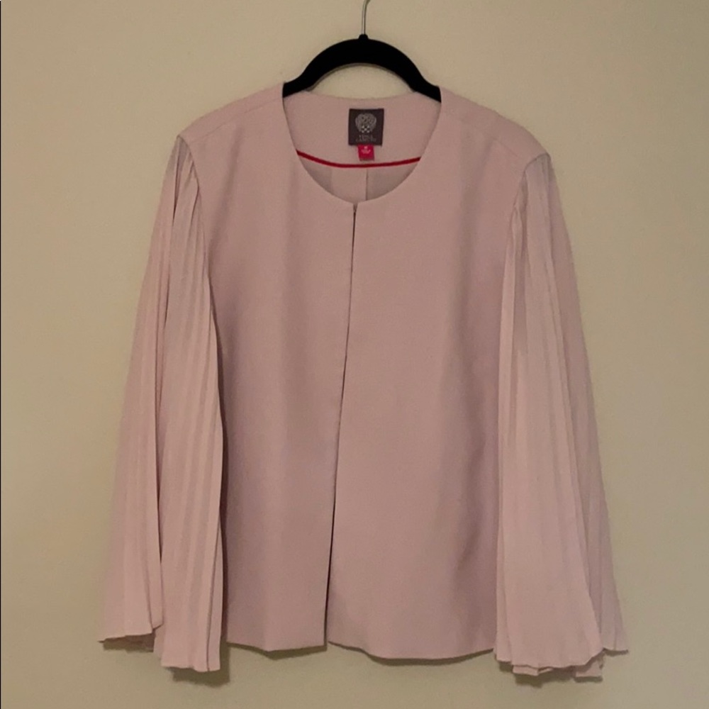Vince Camuto Pleated Sleeve Blazer